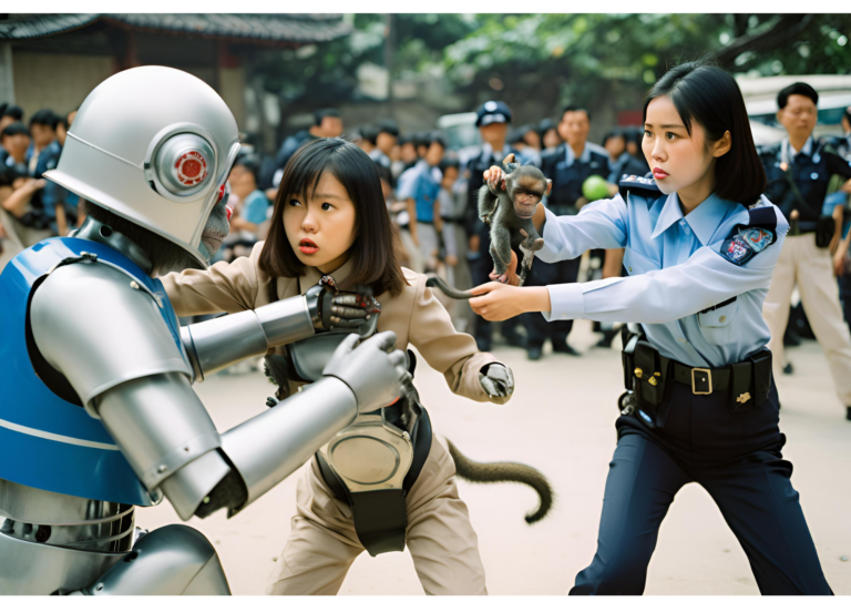 Elara qui esser de tuer le singe robot