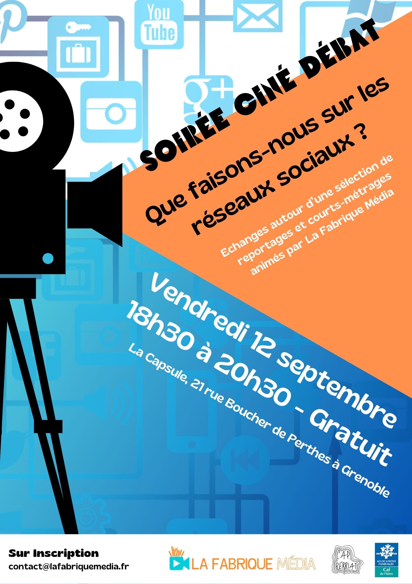 Lire la suite à propos de l’article Ciné-Débat : Mais que fait-on sur les réseaux sociaux ?